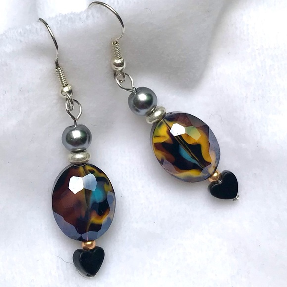 Hand Crafted Jewelry - Handmade Earrings with Vintage & Modern Elements (E55-4H)